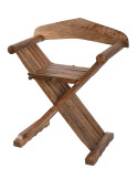 Middelalderklapstol Curul, i træ (70 cm.)