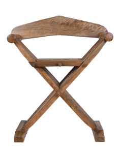 Middelalderklapstol Curul, i træ (70 cm.) 2