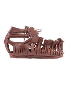 Sandalias romanas Caligae, cuero marrón claro 2