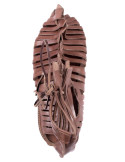 Sandalias romanas Caligae, cuero marrón claro