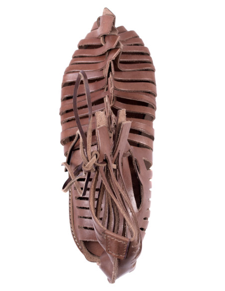 Caligae romerske sandaler, lysebrunt...