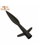 Punta de lanza medieval alada en acero (30,4 cm.)
