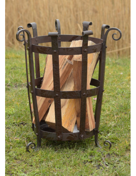 Cesta de fuego pequeña, forjada a...