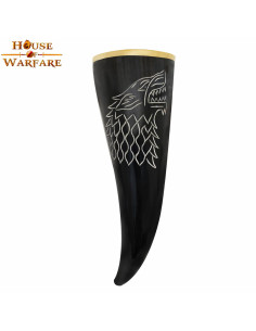 Fenrir Wolf Horn til at drikke i et hornskaft (250-300 ml.)