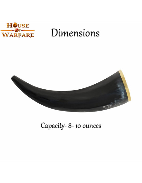 Cuerno Lobo Fenrir para beber en asta...