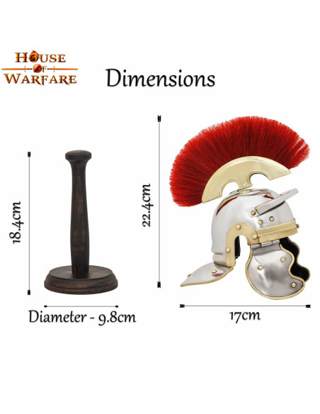 Mini römischer Legionärshelm mit...