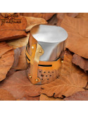 Mini Medieval Crusaders hjelm med træstøtte