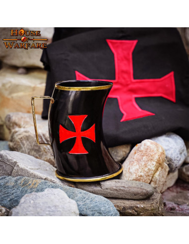 Mittelalterlicher Krug der Templer aus Horn (800 ml.)