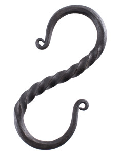 S-vormige handgesmede haak (10 cm.)