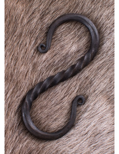 S-vormige handgesmede haak (10 cm.) 2
