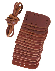 Leren platen voor lamellair pantser (16 stuks)