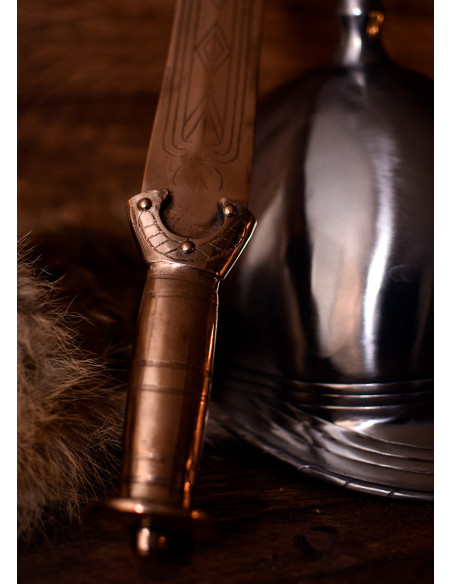 Espada celta corta en bronce (71,5 cm.)