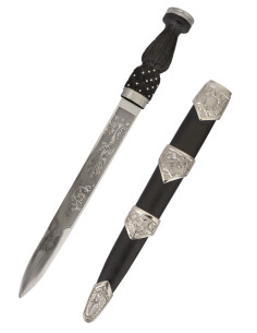 Schottischer Dolch mit Gravuren auf der Klinge (45 cm.) 2