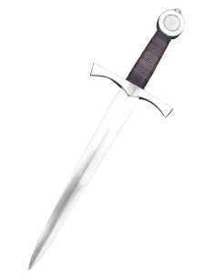 Decoratieve middeleeuwse dolk, met schede (44 cm.)