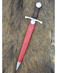 Daga medieval decorativa, con vaina (44 cm.) 2