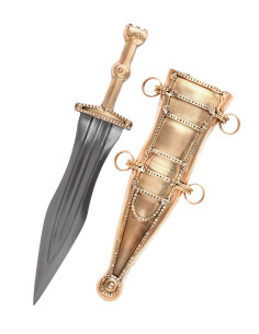 Pugio Romano Leween, mit Scheide (37,5 cm.) 2