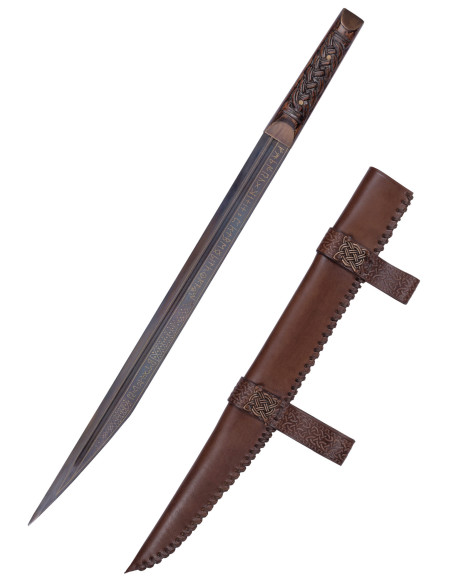 Seax de Beagnoth kniv, guld og sølv...