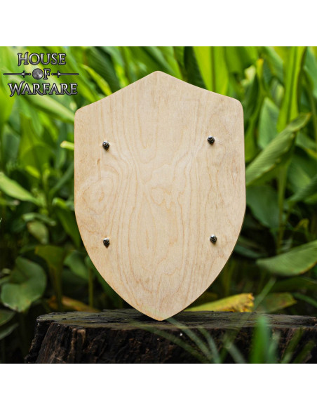 Escudo medieval en madera, customizable