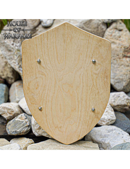 Escudo medieval en madera, customizable