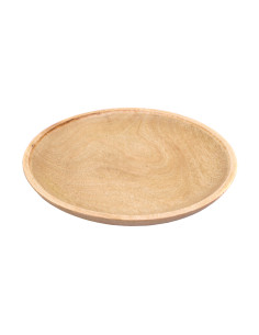 Handgefertigter mittelalterlicher Holzteller (20 cm).
