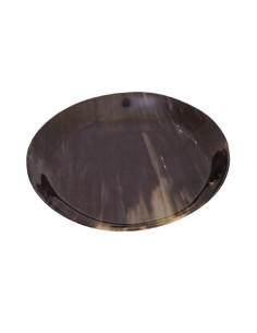 Handgefertigter mittelalterlicher Teller aus Horn (20 cm).