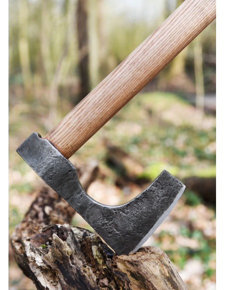Vikingbijl met handgesmeed staal,...