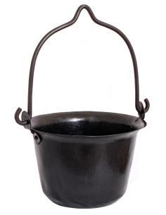 Middeleeuwse ijzeren pot, ca. 3 liter