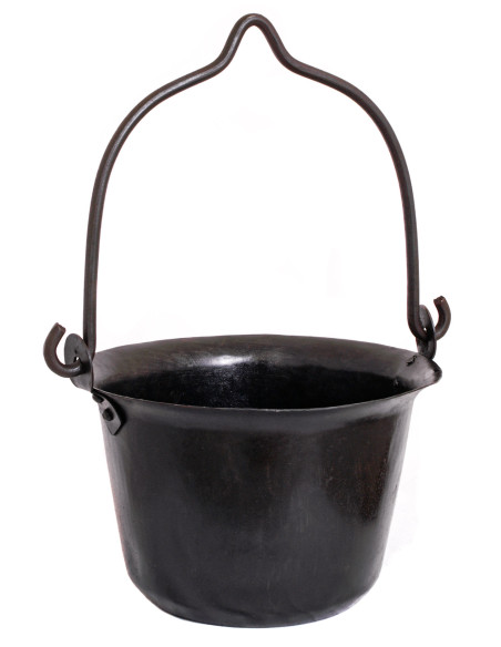 Middeleeuwse ijzeren pot, ca. 3 liter
