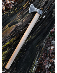 Wikingeraxt mit handgeschmiedetem Stahl, Typ G (62 cm.) 2