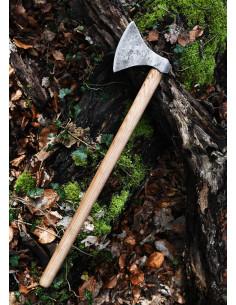Vikingeøkse med håndsmedet stål, type M (82 cm.) 2