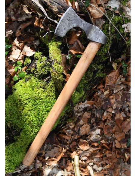 Wikingeraxt mit handgeschmiedetem...