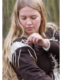 Middeleeuwse Marit Jurk met Koord, bruin 2