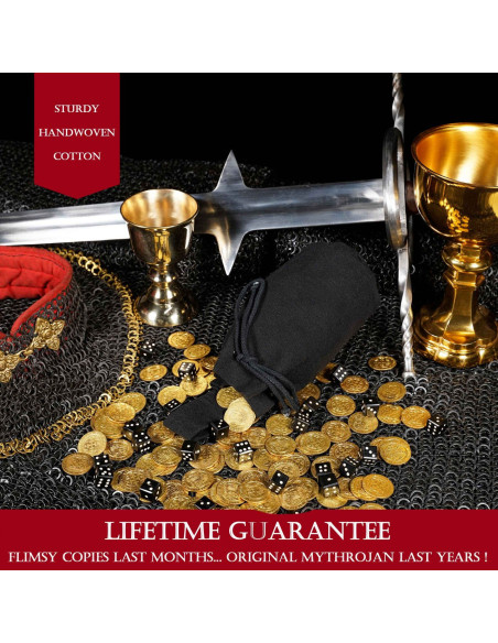 Bolsa limosnera medieval en negro con...