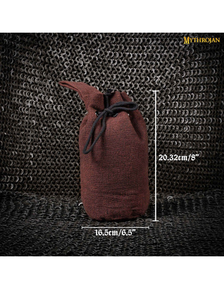 Bolsa limosnera medieval en negro con...