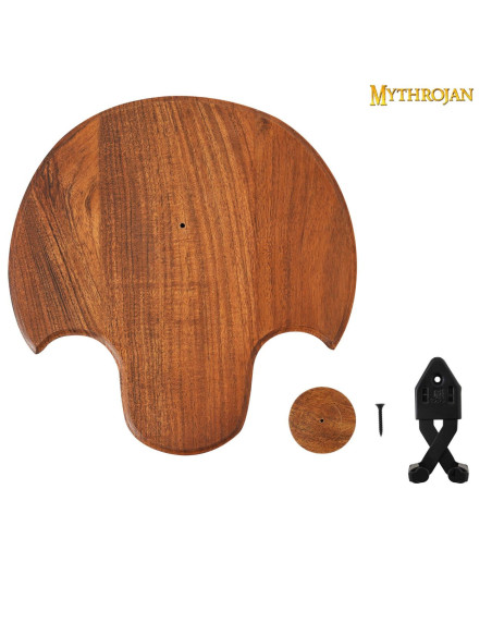 Soporte, madera y metal, almenado...