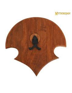 Soporte, madera y metal, picos para colgar espada en la...