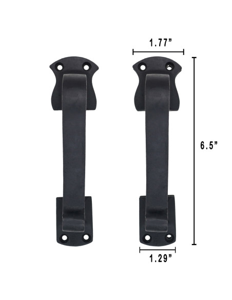 Sæt 2 middelalderlige dørhåndtag i...