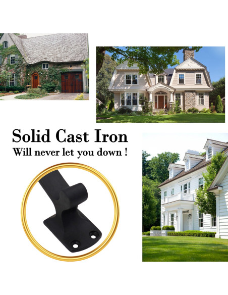 Sæt 2 middelalderlige dørhåndtag i...