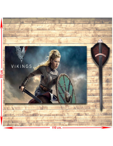 Pack Estandarte + Espada de Laguertha de la serie Vikingos