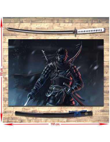 Bannerpakket + Katana Jin Sakai uit Ghost Of Tsushima