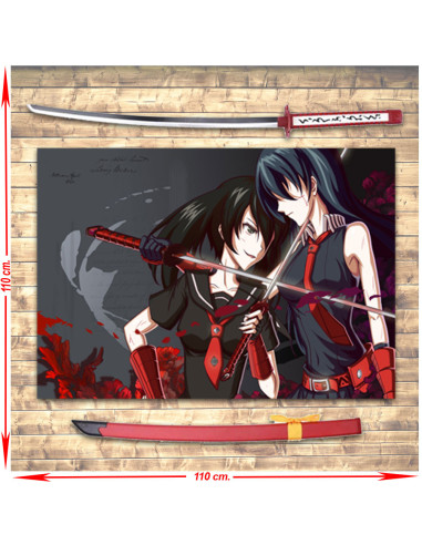 One Cut Killer Banner + Katana Pack: Murasame, Night Raid, De Akame Ga Kill