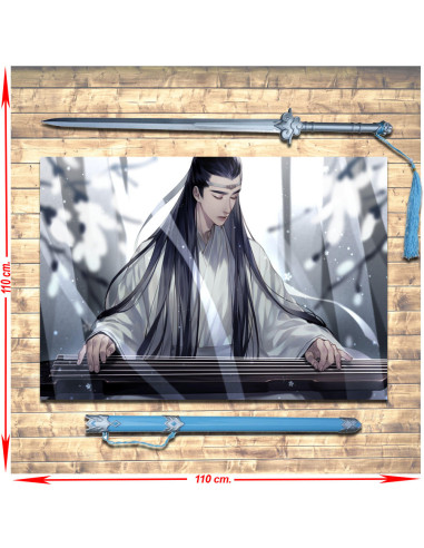 Pack estandarte + Espada Lan Wangji De Mo Dao Zu Shi