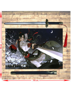 Pack estandarte + Espada Wei Wuxian De Mo Dao Zu Shi