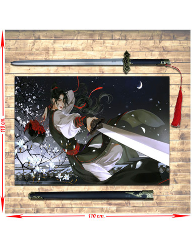 Pack estandarte + Espada Wei Wuxian De Mo Dao Zu Shi