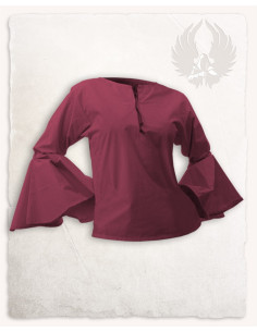 Blusa Medieval mujer Felice - color Burdeos