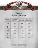 Blusa Medieval mujer Felice - color Burdeos
