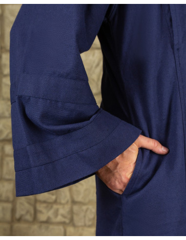 Túnica Oberón para magos y clérigos en algodón - azul