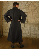 Túnica Oberón para magos y clérigos en algodón - negro
