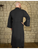 Túnica Oberón para magos y clérigos en algodón - negro