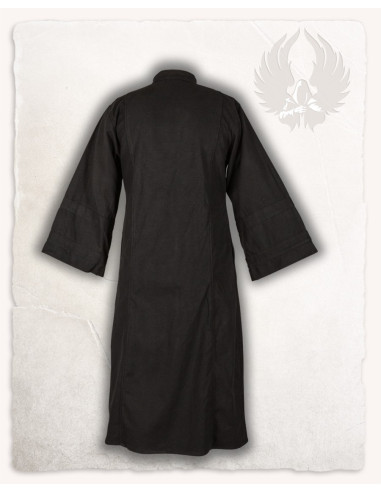 Túnica Oberón para magos y clérigos en algodón - negro